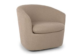 Turoy Swivel Lunaria Boucle Lounge Chair Article