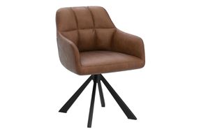 Ealson Leather Swivel Accent Chair for Desks