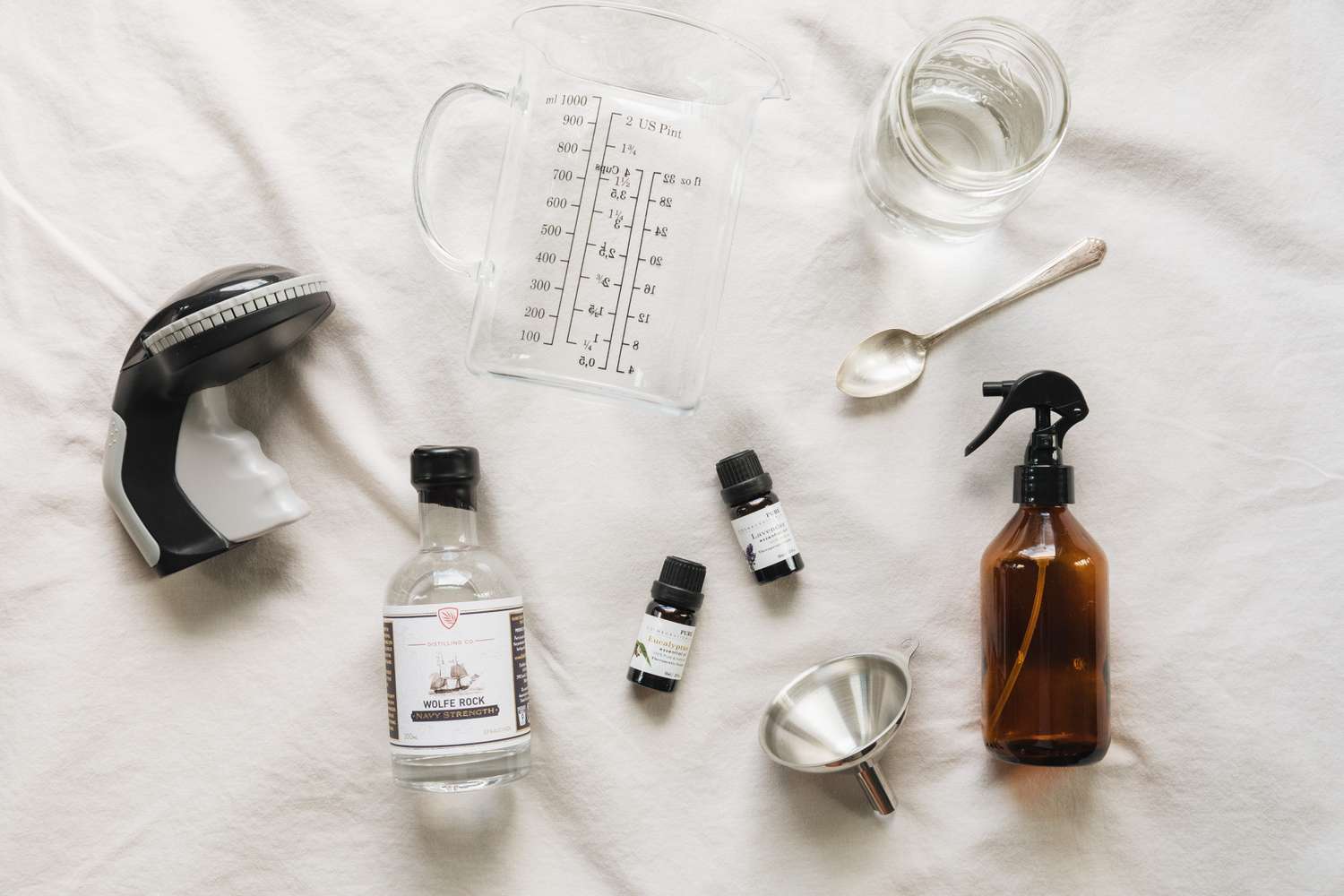 ingredients for creating linen spray