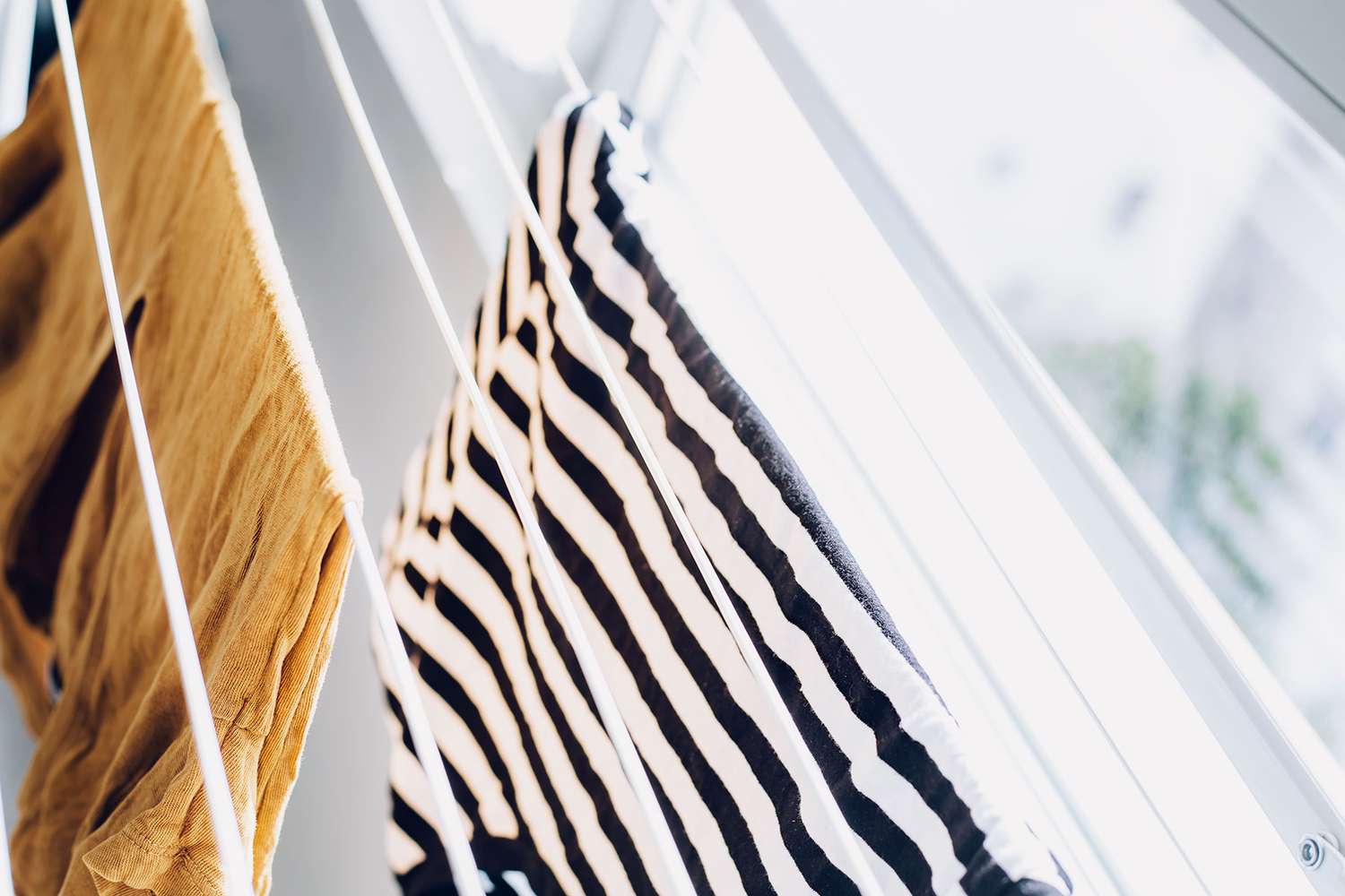 objects air-drying on a shelf